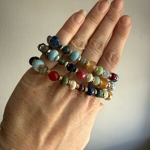 Handmade Legacy Gemstone Stretch Bracelets | Precious & Semi-Precious Stones